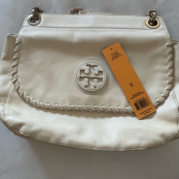 Tory Burch off white saddle bag purse - Picture 5 of 5